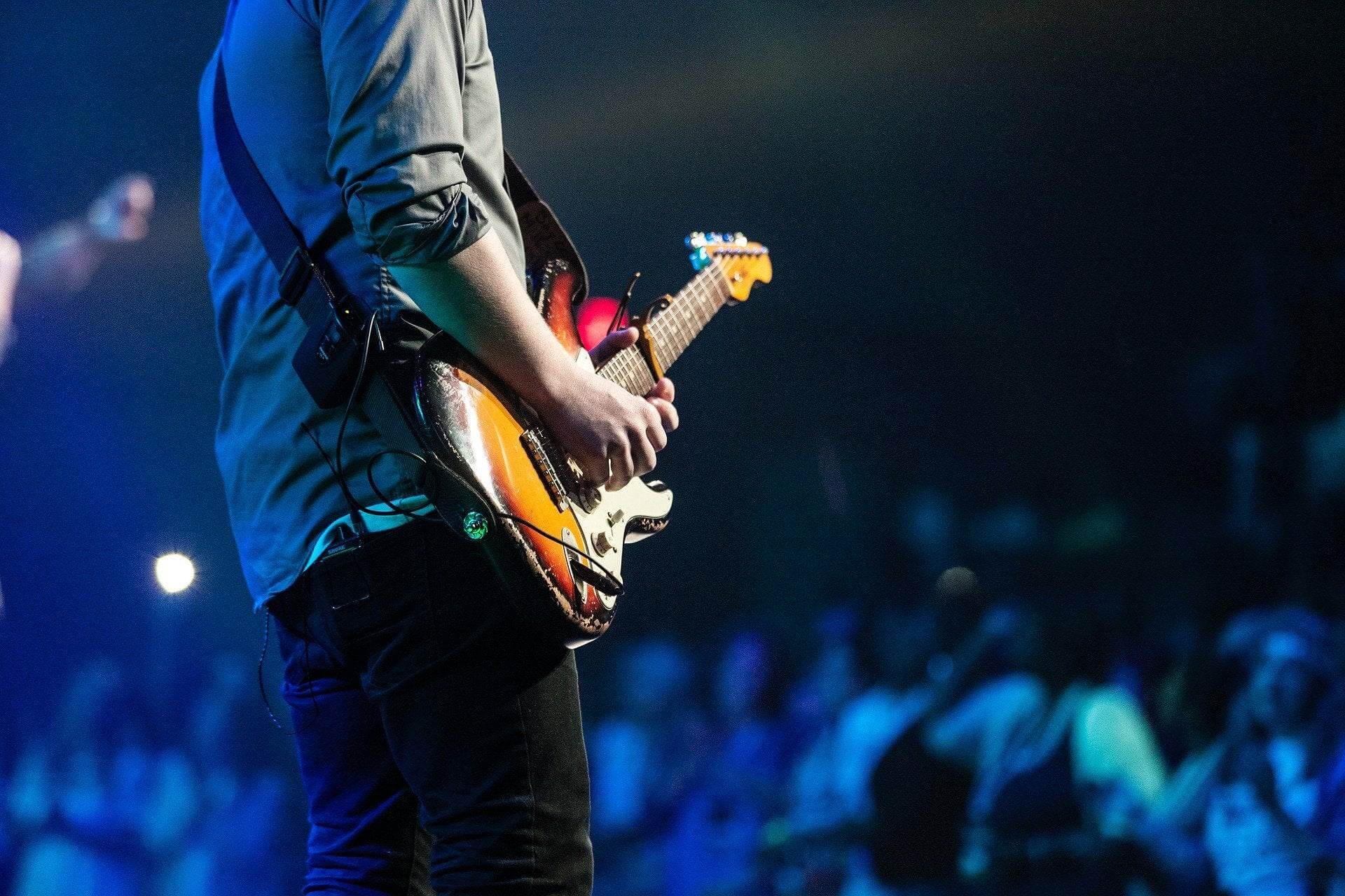 A man with guitar