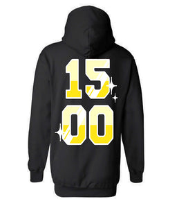 1500 Coin Logo Black Hoodie